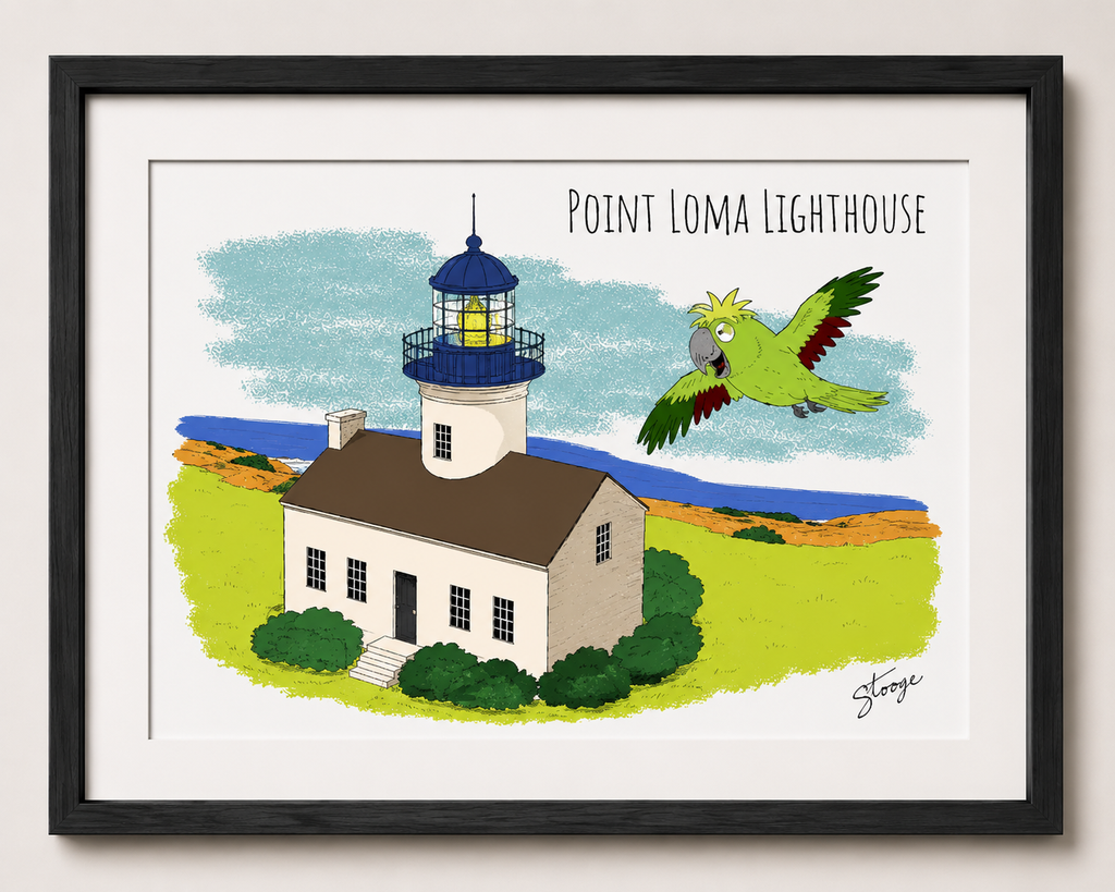 Pico the Parrot at the Old Point Loma Lighthouse